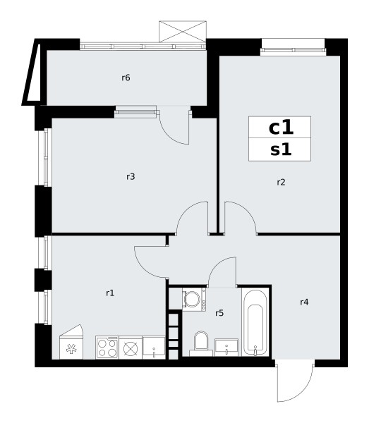 Appartement 2 chambres 52 m² poselenie Sosenskoe, Fédération de Russie