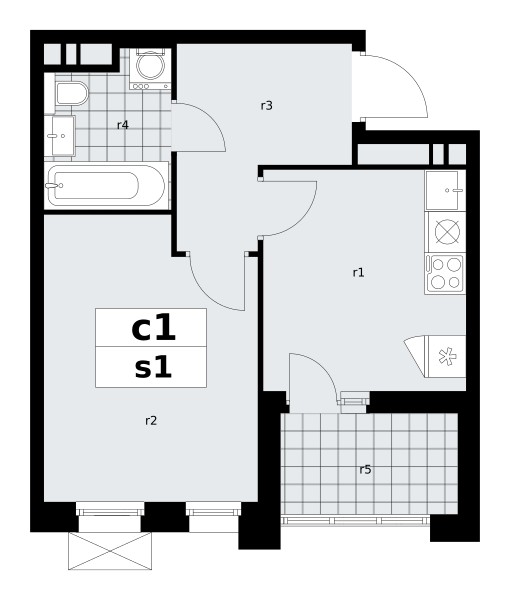 Appartement 1 chambre 33 m² poselenie Sosenskoe, Fédération de Russie