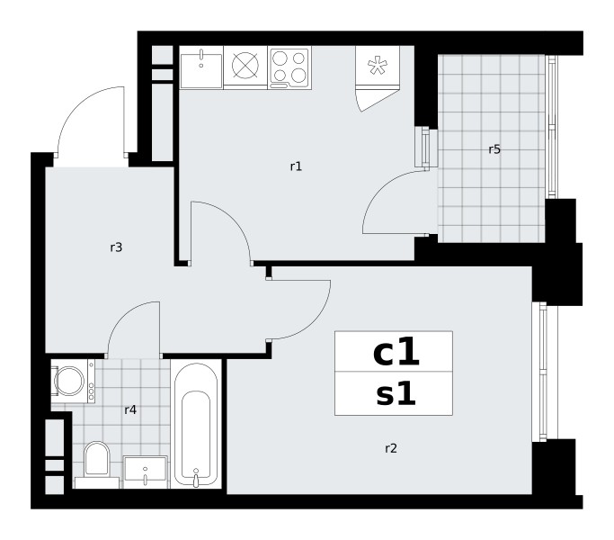 Mieszkanie 1 pokój 33 m² poselenie Sosenskoe, Rosja