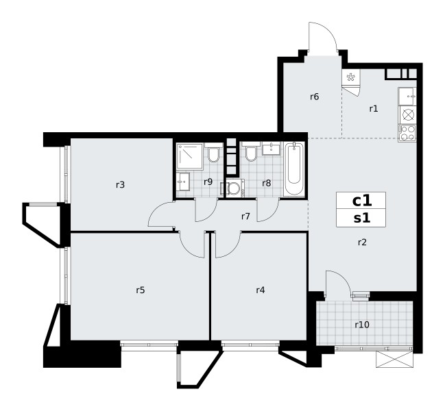 Appartement 4 chambres 78 m² poselenie Sosenskoe, Fédération de Russie