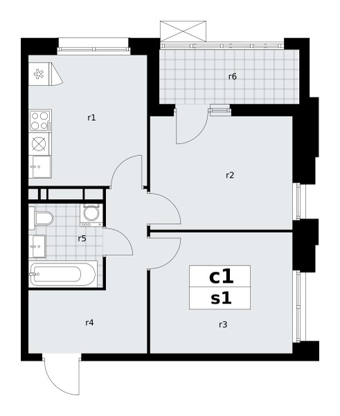 Apartamento 2 habitaciones 49 m² poselenie Sosenskoe, Rusia