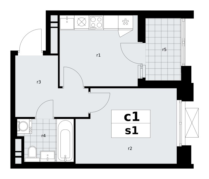 Apartamento 1 habitación 33 m² poselenie Sosenskoe, Rusia