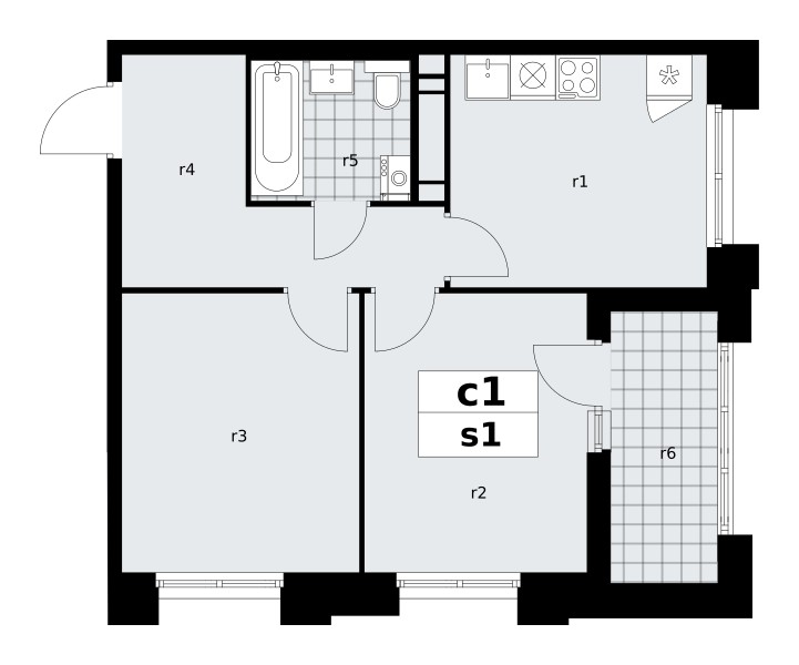 Mieszkanie 2 pokoi 48 m² poselenie Sosenskoe, Rosja