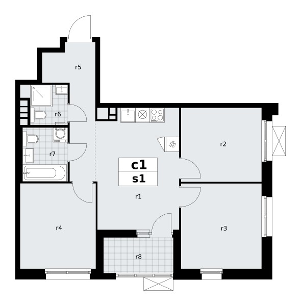 Квартира 3 комнаты 66 м² поселение Сосенское, Россия