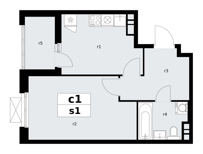 1 room apartment 38 m² poselenie Sosenskoe, Russia