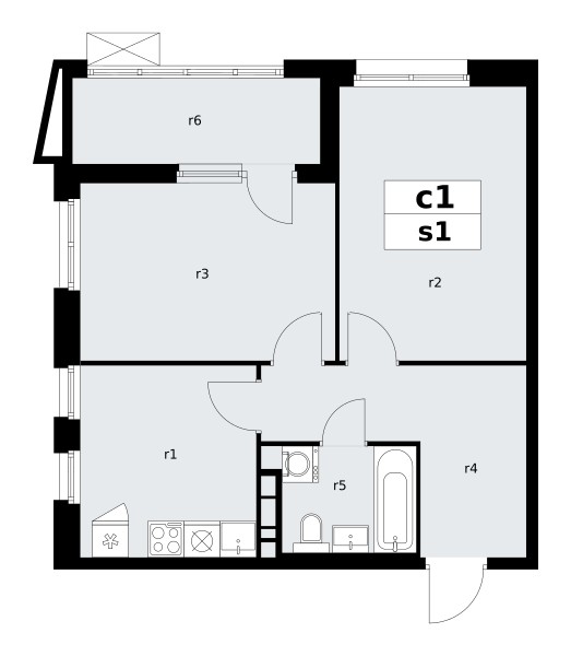 Apartamento 2 habitaciones 52 m² poselenie Sosenskoe, Rusia