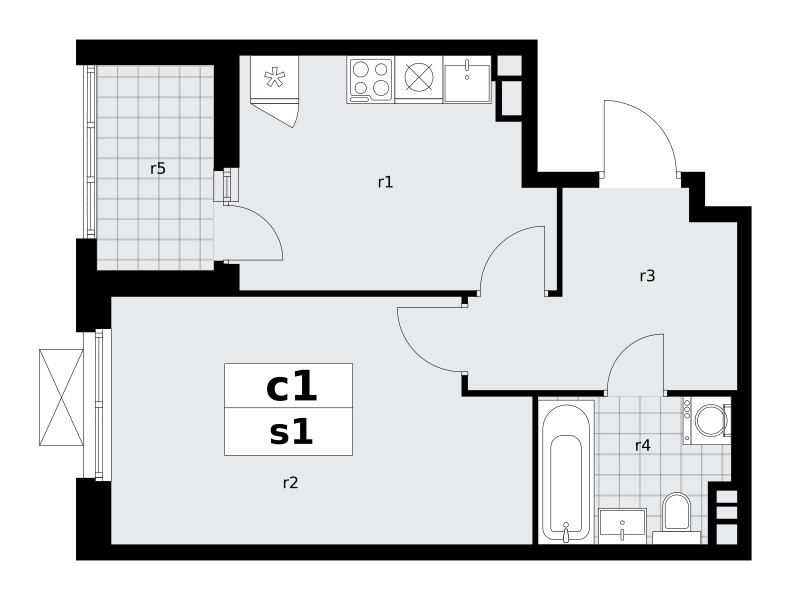 Wohnung 1 zimmer 39 m² poselenie Sosenskoe, Russland