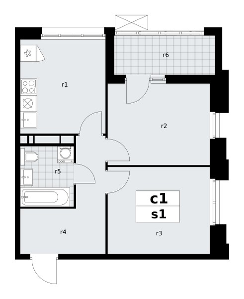 Appartement 2 chambres 49 m² poselenie Sosenskoe, Fédération de Russie