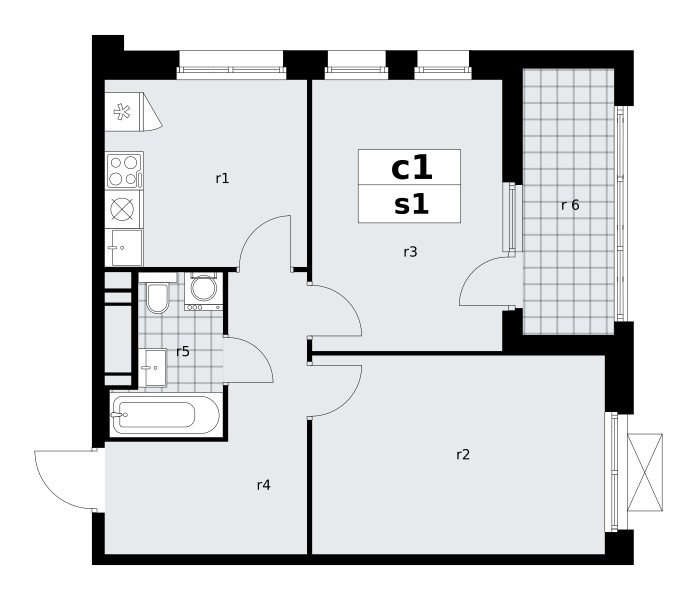 Apartamento 2 habitaciones 52 m² poselenie Sosenskoe, Rusia