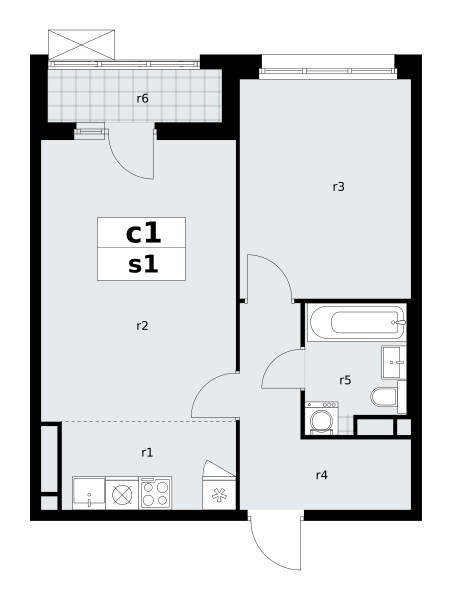 Квартира 2 комнаты 48 м² поселение Сосенское, Россия