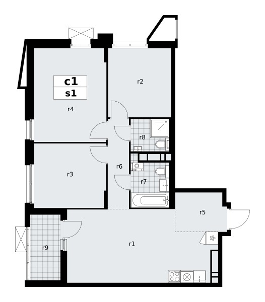 Apartamento 3 habitaciones 78 m² poselenie Sosenskoe, Rusia