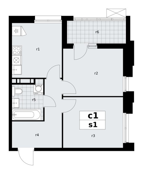 Mieszkanie 2 pokoi 49 m² poselenie Sosenskoe, Rosja