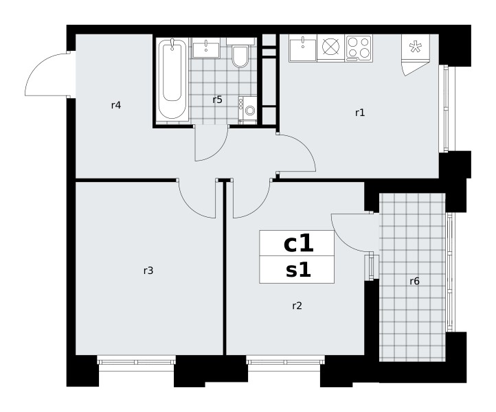 Apartamento 2 habitaciones 48 m² poselenie Sosenskoe, Rusia