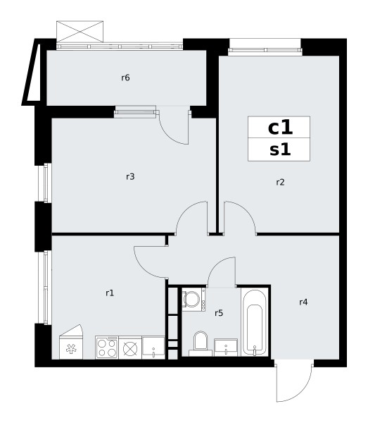 Appartement 2 chambres 52 m² poselenie Sosenskoe, Fédération de Russie