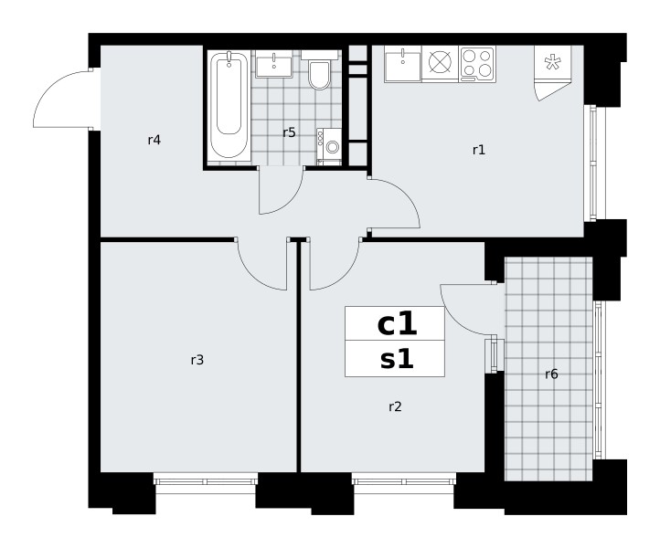 2 room apartment 48 m² poselenie Sosenskoe, Russia