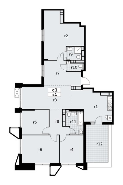 5 room apartment 127 m² poselenie Sosenskoe, Russia