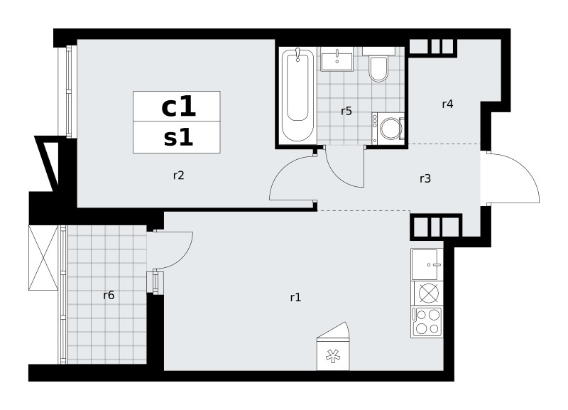 Apartamento 1 habitación 39 m² poselenie Sosenskoe, Rusia