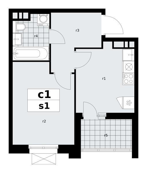 Apartamento 1 habitación 34 m² poselenie Sosenskoe, Rusia