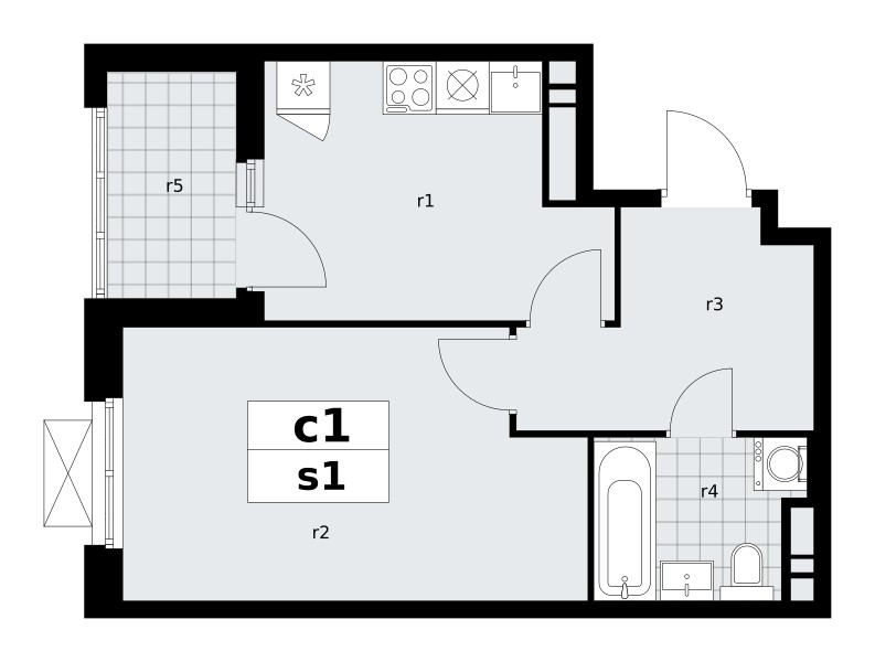 1 room apartment 38 m² poselenie Sosenskoe, Russia