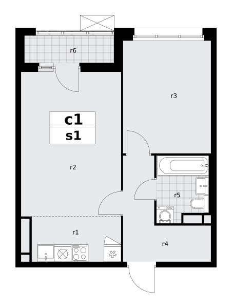 Квартира 2 комнаты 48 м² поселение Сосенское, Россия