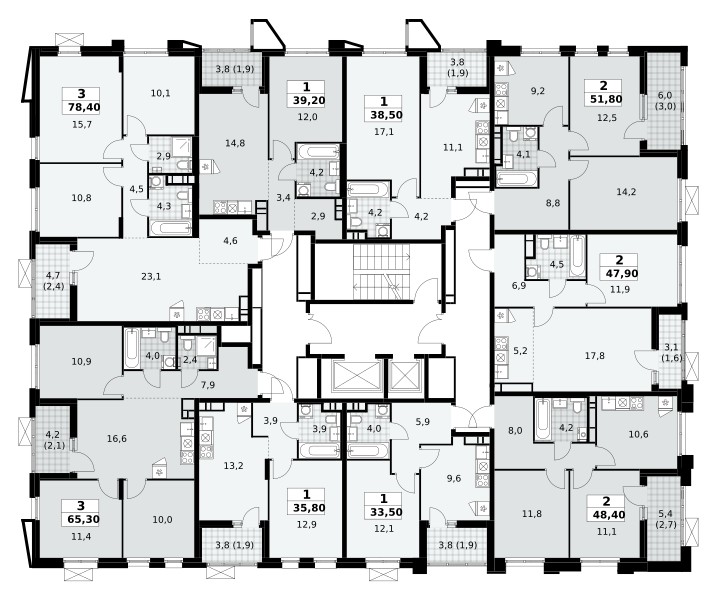 1 room apartment 36 m² poselenie Sosenskoe, Russia