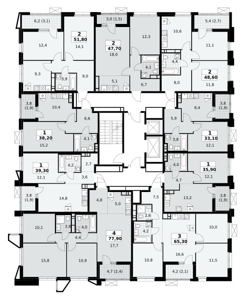 1 room apartment 36 m² poselenie Sosenskoe, Russia