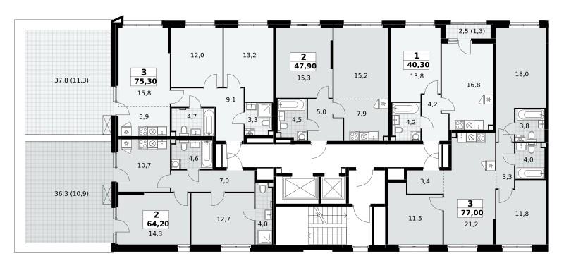 Mieszkanie 1 pokój 40 m² poselenie Sosenskoe, Rosja