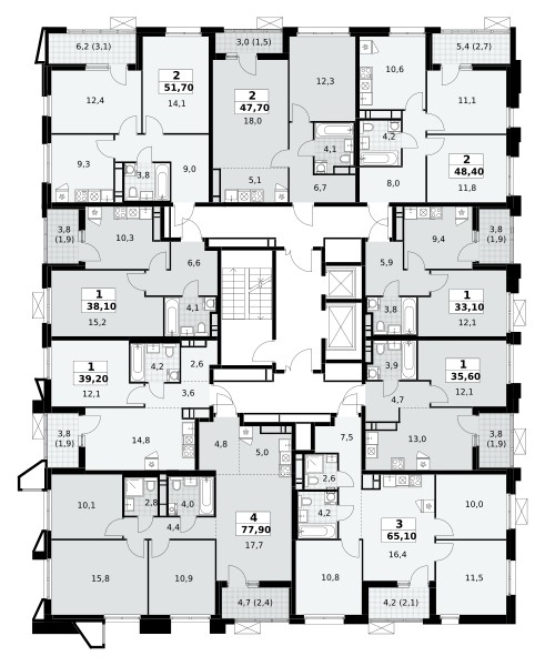 Appartement 1 chambre 38 m² poselenie Sosenskoe, Fédération de Russie