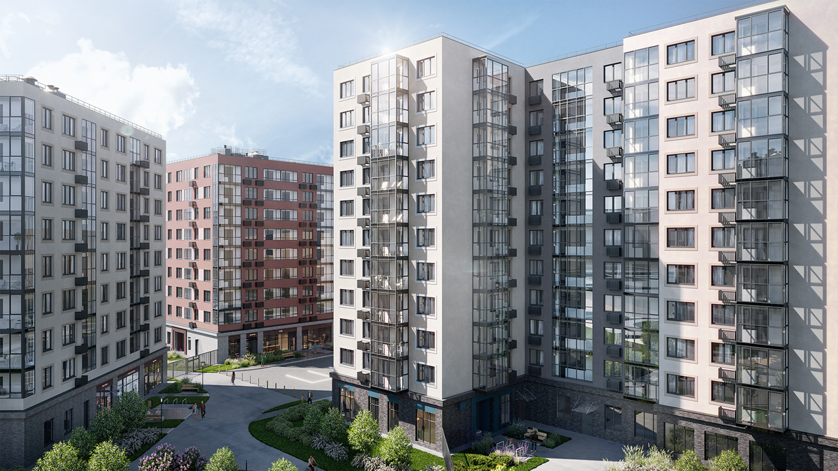 Двухкомнатная квартира 52.7 м² на 11 этаже в ЖК 